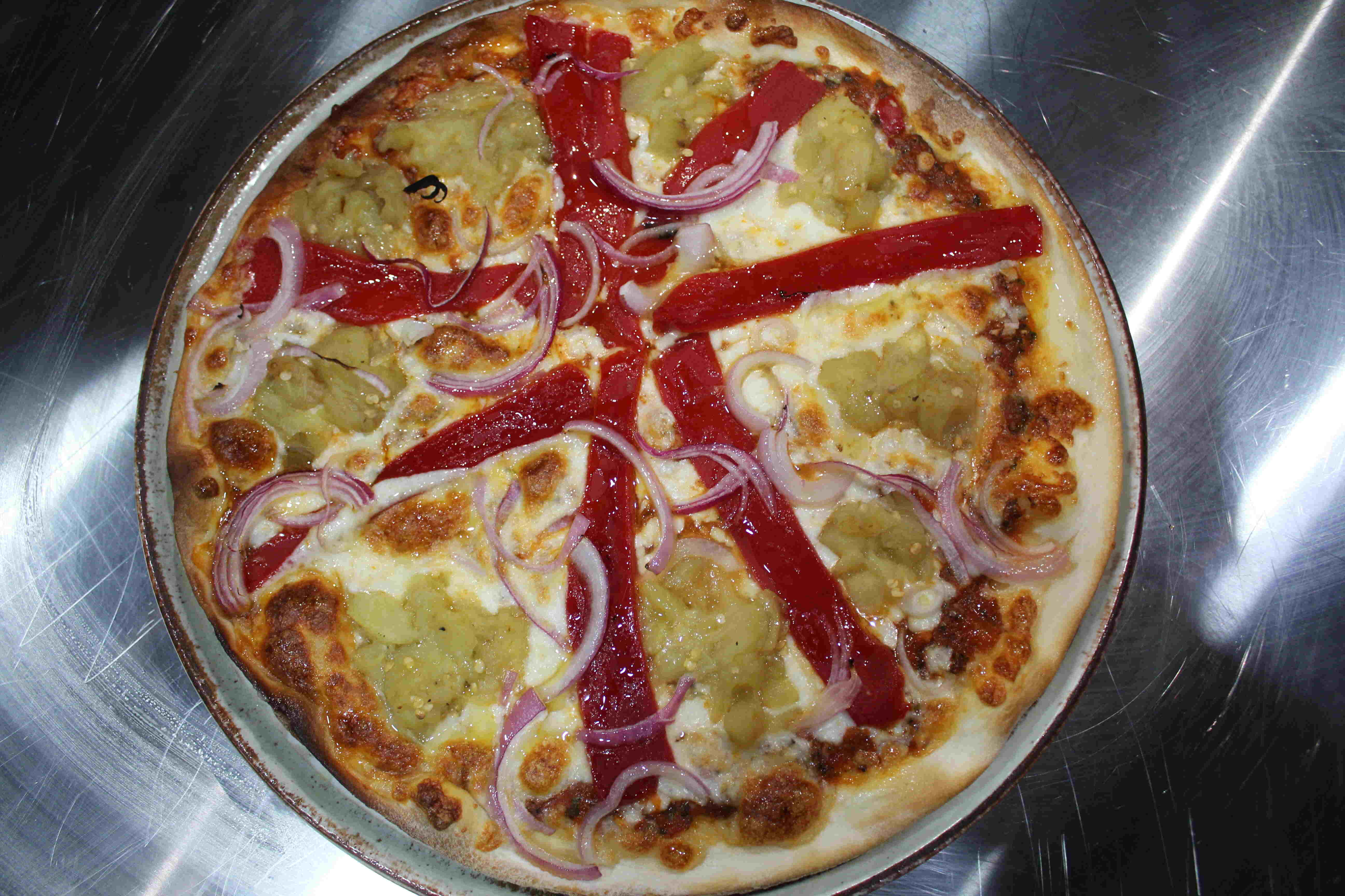 Közlenmiş Patlıcanlı pizza